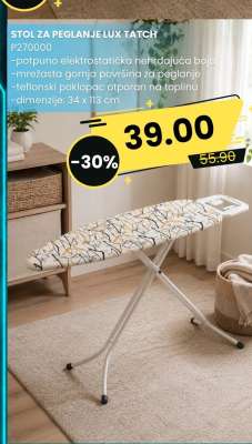 STOL ZA PEGLANJE LUX TATCH