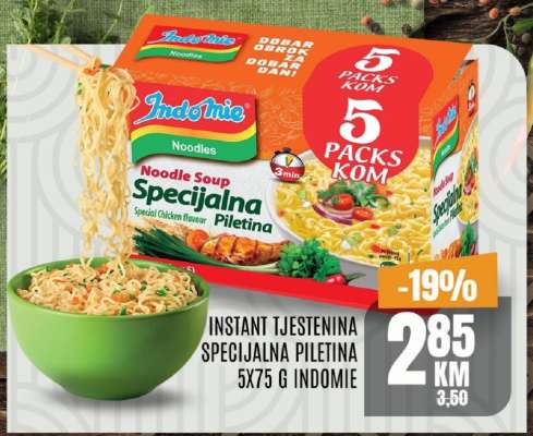 Instant tjestenina specijalna piletina 5x75 g Indomie