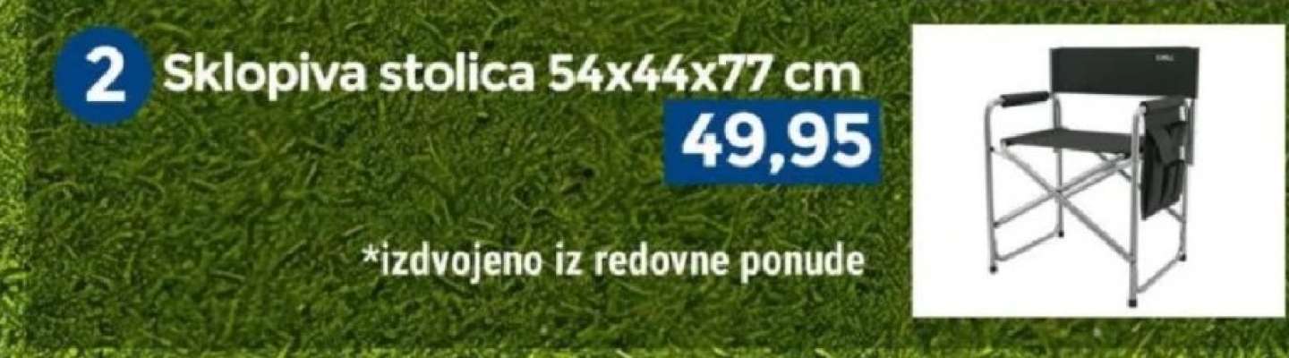 Sklopiva stolica 54x44x77 cm