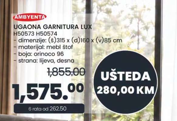 UGAONA GARNITURA LUX