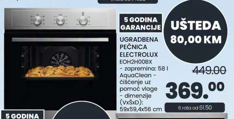 UGRADBENA PEĆNICA ELECTROLUX EOH2H00BX