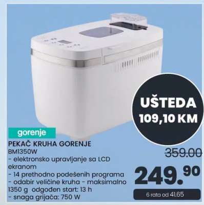 PEKAČ KRUHA GORENJE BMI350W