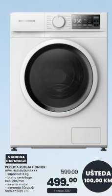 PERILICA RUBLJA HEINNER HWM-M8418VSLM++