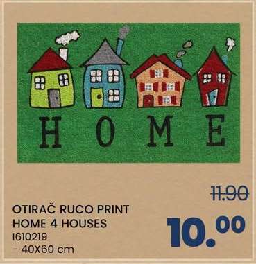 OTIRAČ RUCO PRINT HOME 4 HOUSES