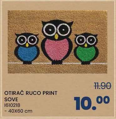 OTIRAČ RUCO PRINT SOVE