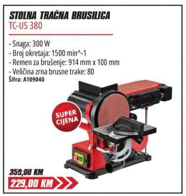 STOLNA TRAČNA BRUSILICA TC-US 380