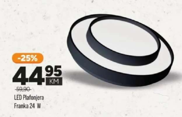 LED Plafonjera Franka 24 W