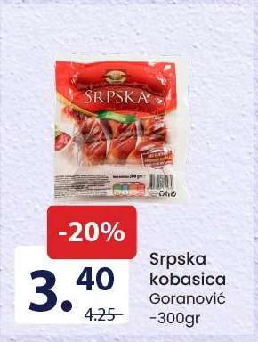 Srpska kobasica Goranović