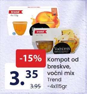 Kompot od breskve, voćni mix