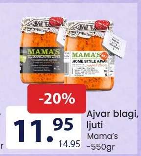 Ajvar blagi, ljuti