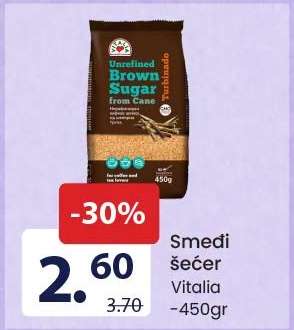 Smeđi šećer Vitalia