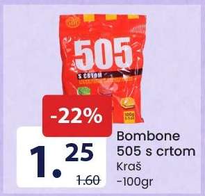 Bombone 505 s crtom