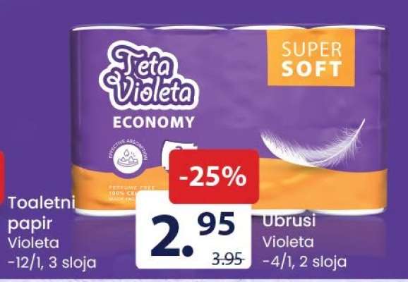 Toaletni papir Violeta