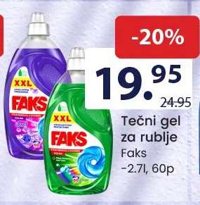 Tečni gel za rublje Faks