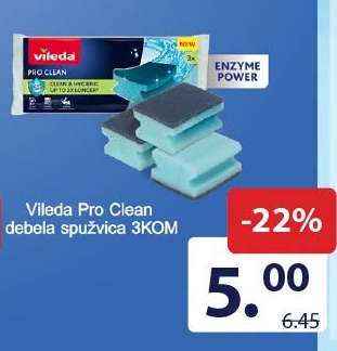 Vileda Pro Clean debela spužvica 3KOM