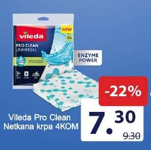 Vileda Pro Clean Netkana krpa 4KOM