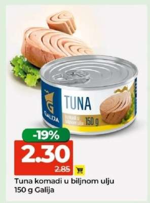 Tuna komadi u biljnom ulju