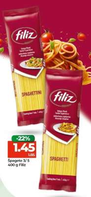 Špagete 3/5 400 g Filiz