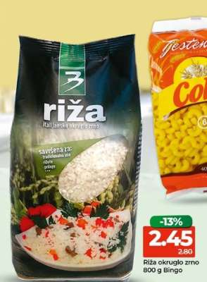 Riža okruglo zrno Bingo
