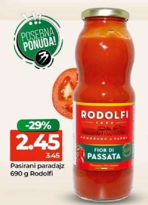 Pasirani paradajz 690 g Rodolfi