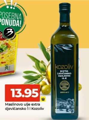 Maslinovo ulje Extra djevičansko 1 L, Kozoliv