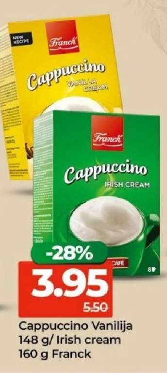 Cappuccino vanilija, irish cream