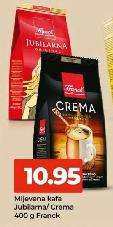 Mljevena kafa Jubilarna/Crema