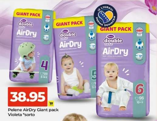 Pelene AirDry Giant pack Violeta