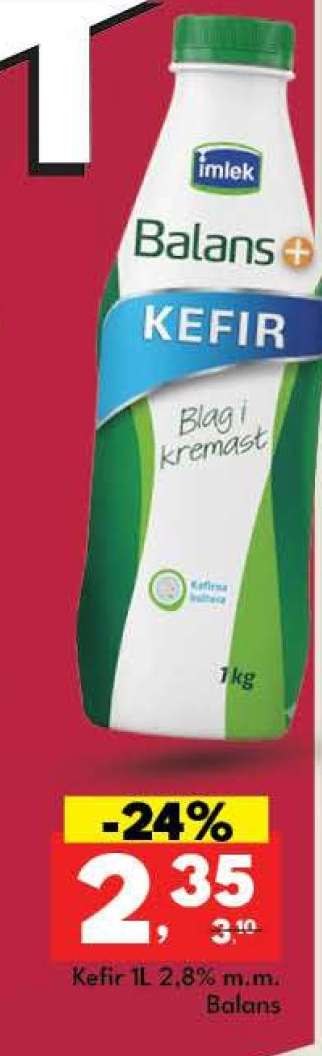 Kefir 1l, 2,8% m.m.