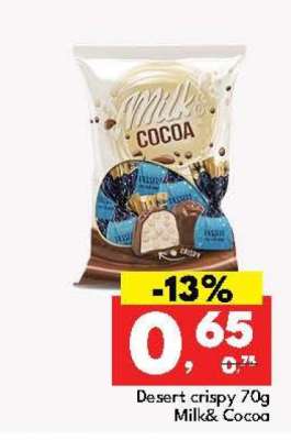 Desert crispy 70g Milk&Cocoa