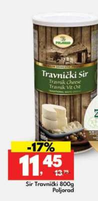 Sir Travnički 800g