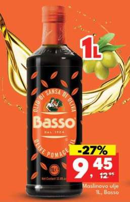 Maslinovo ulje 1L, Basso