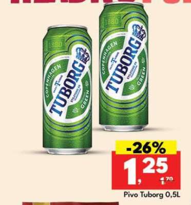 Pivo Tuborg 0,5l