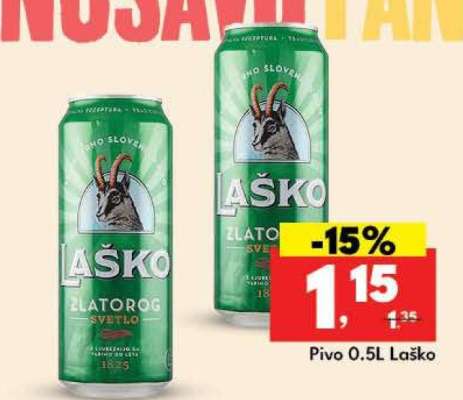 Pivo 0.5L Laško