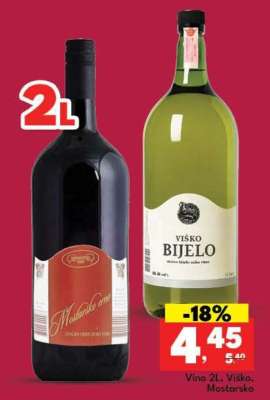 Vino 2L, Viško, Mostarsko