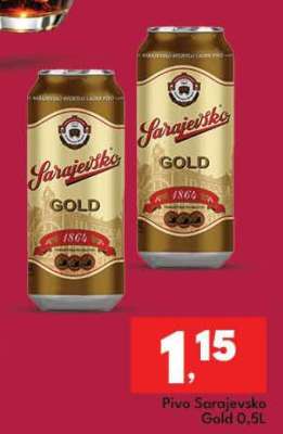 Pivo Sarajevsko Gold 0,5L