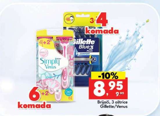 Brijači, 3 oštrice Gillette/Venus