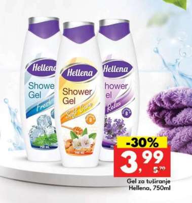 Gel za tuširanje Hellena, 750ml