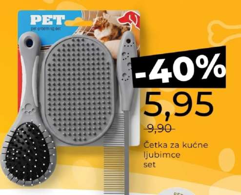 Četka za kućne ljubimce set