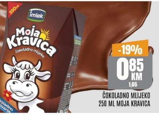 ČOKOLADNO MLIJEKO 250 ML MOJA KRAVICA