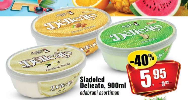 Sladoled Delicato, 900ml