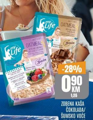 Zobena kaša čokolada/šumsko voće