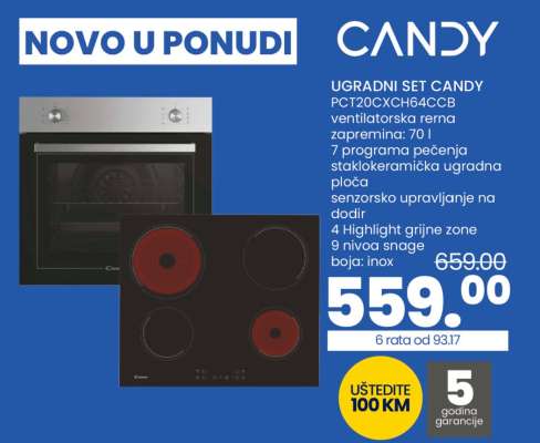 UGRADNI SET CANDY PCT20CXCH64CCB