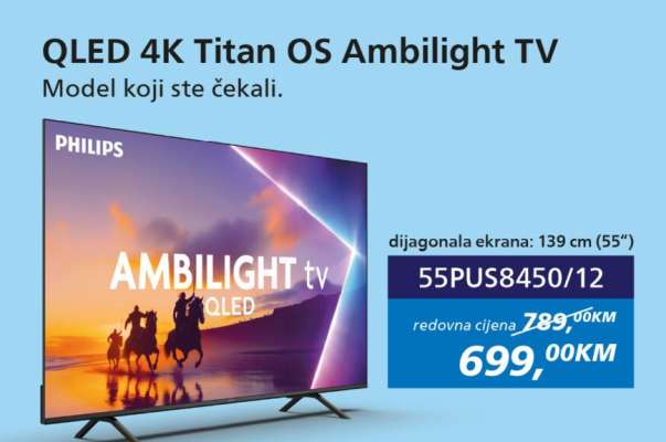 QLED 4K Titan OS Ambilight TV