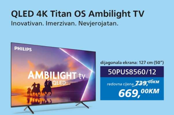 QLED 4K Titan OS Ambilight TV