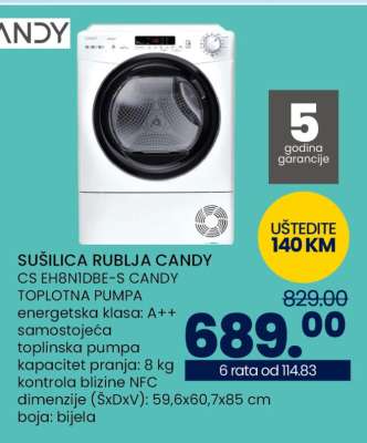 SUŠILICA RUBLJA CANDY