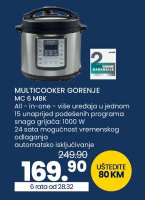 MULTICOOKER GORENJE MC 6 MBK