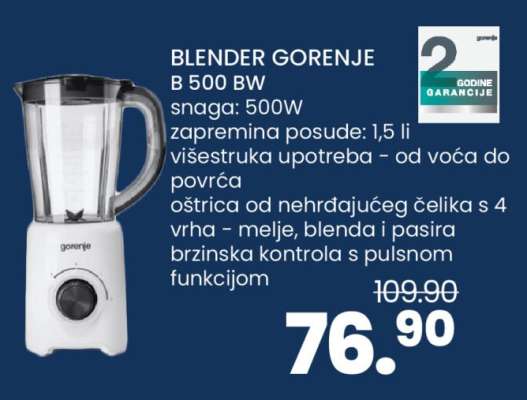BLENDER GORENJE B 500 BW