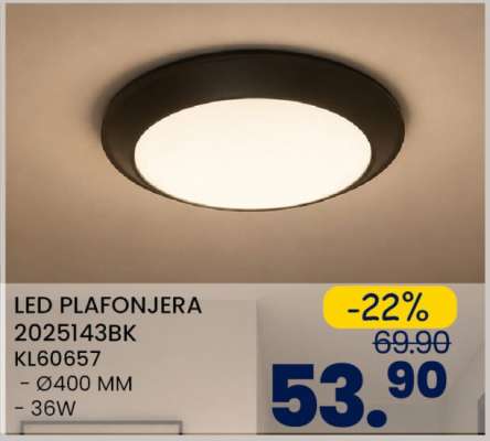 LED PLAFONJERA 2025143BK