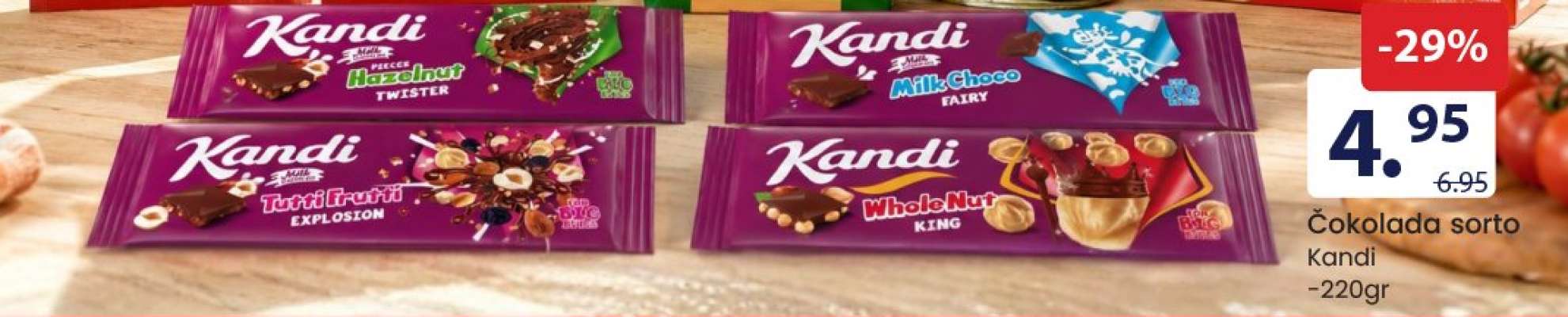 Čokolada sorto Kandi
